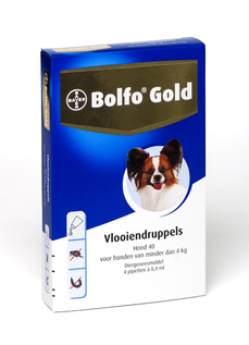 Bolfo Gold 40 hond <4 kg 2 pipetten