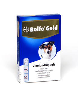 Bolfo Gold 100 hond 4-10 kg 2 pipetten