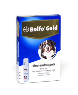 Bolfo Gold 400 hond >25 kg 2 pipetten