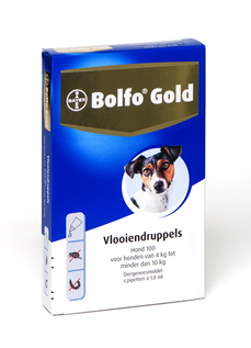 Bolfo Gold 100 hond 4-10 kg 4 pipetten