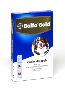 Bolfo Gold 400 hond >25 kg 4 pipetten