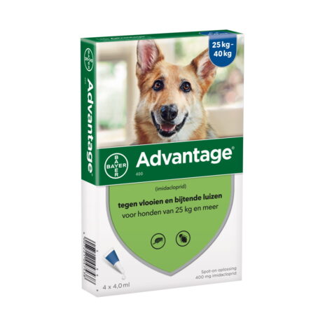 Advantage 400 hond 25-40 kg 4x4,0 ml pipetten