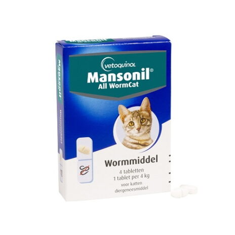 Mansonil wormmiddel kat 4 tabl.