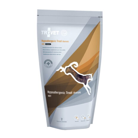 Trovet HOT Hypoallergenic Treat (Ostrich) stomach Hond | Pouch 150 gram